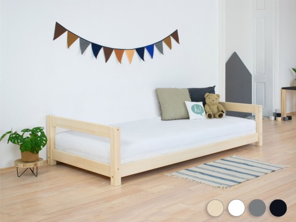 Kinderbett MIA Einzelbett Massiv Holz mit Kopf- und Fußteil